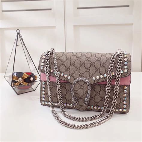 gucci rhinestone bag|gucci dionysus chain bag.